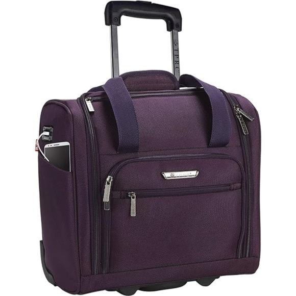 15Inch Smart UnderSeat CarryOn Luggage with USBCharging Port,Telescoping Handles - Picture 7 of 7